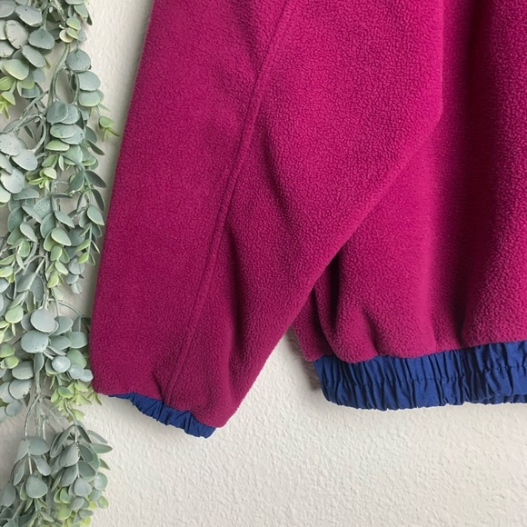 Vintage 80’s Whistler Fleece Jacket Sz L Colorful pink green blue cozy Oversized - Picture 8 of 10